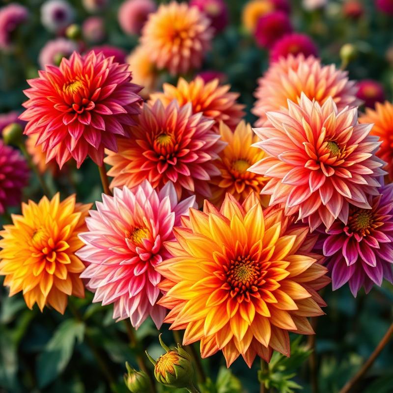 Dahlien zum Selberpflücken auf dem Blumenfeld in Osnabrück