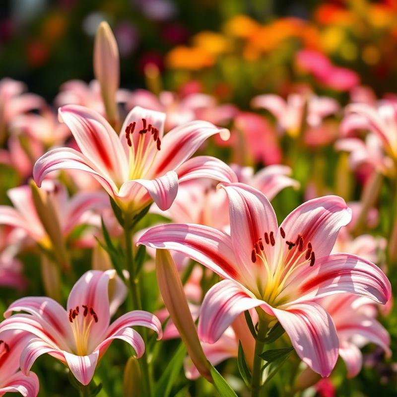 Lilien zum Selberpflücken auf dem Blumenfeld in Osnabrück